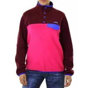 Patagonia Synchilla pink Snap-T Fleece Sweater Jacket women’s sz L